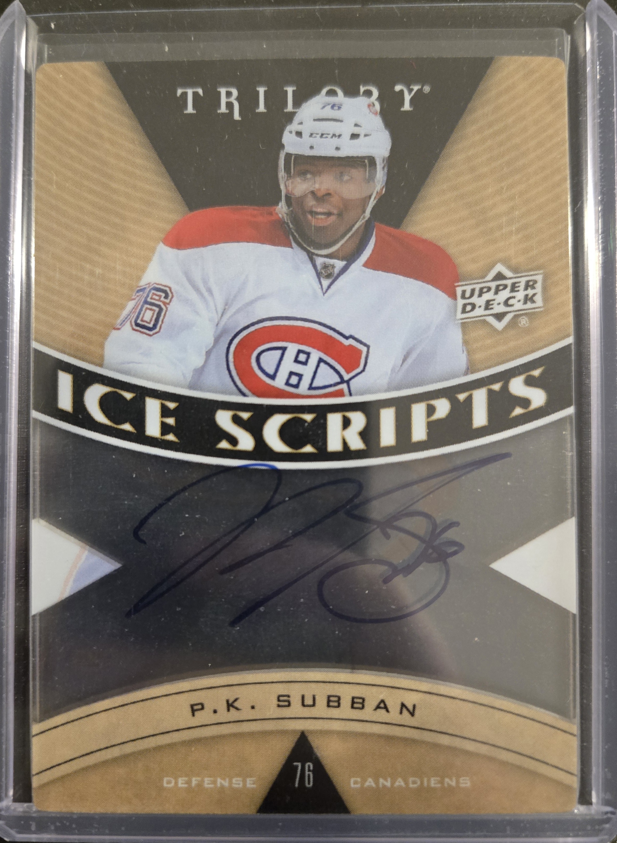 P-K Subban ice scripts