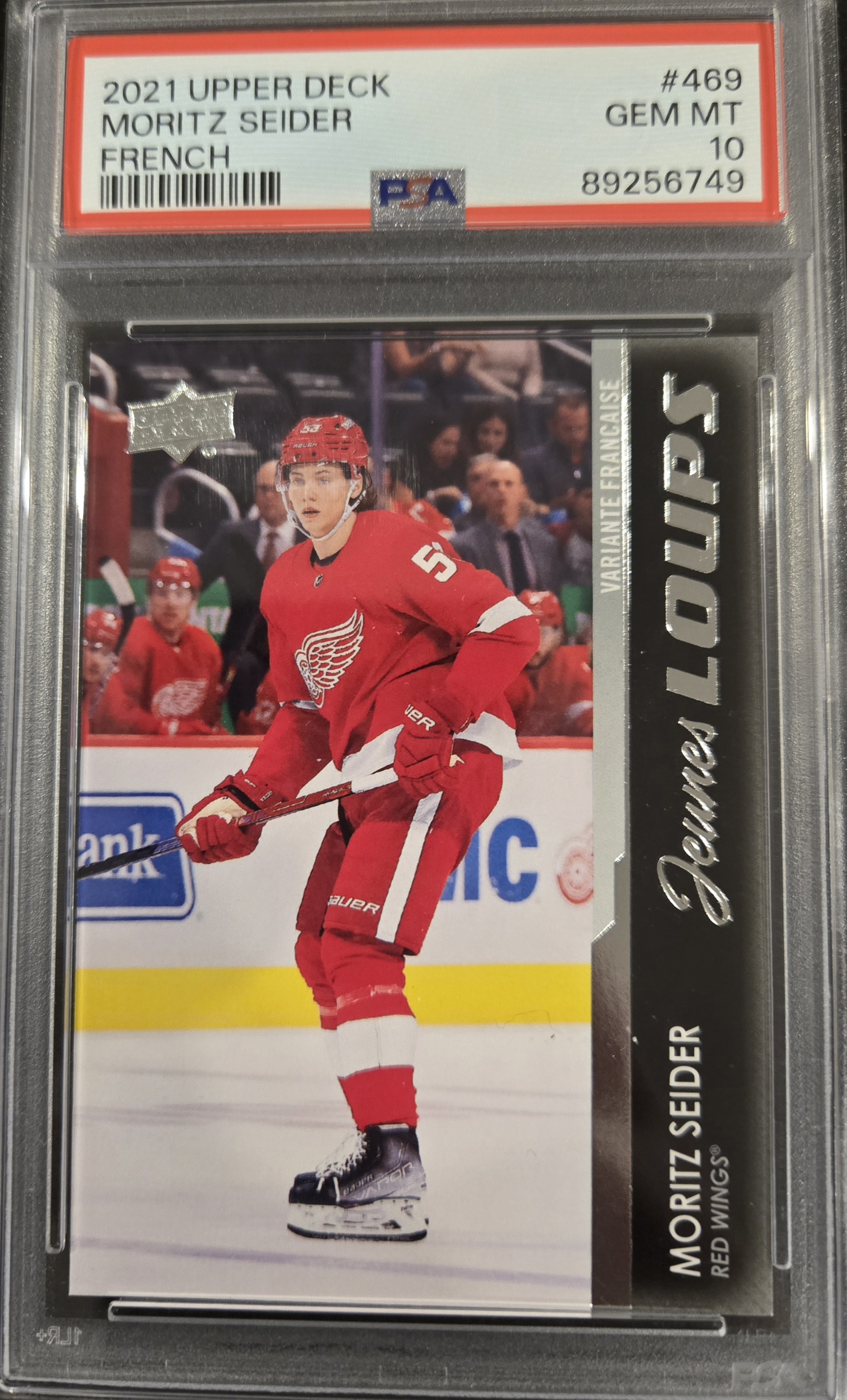2021 UPPER DECK MORITZ SEIDER FRENCH psa 10