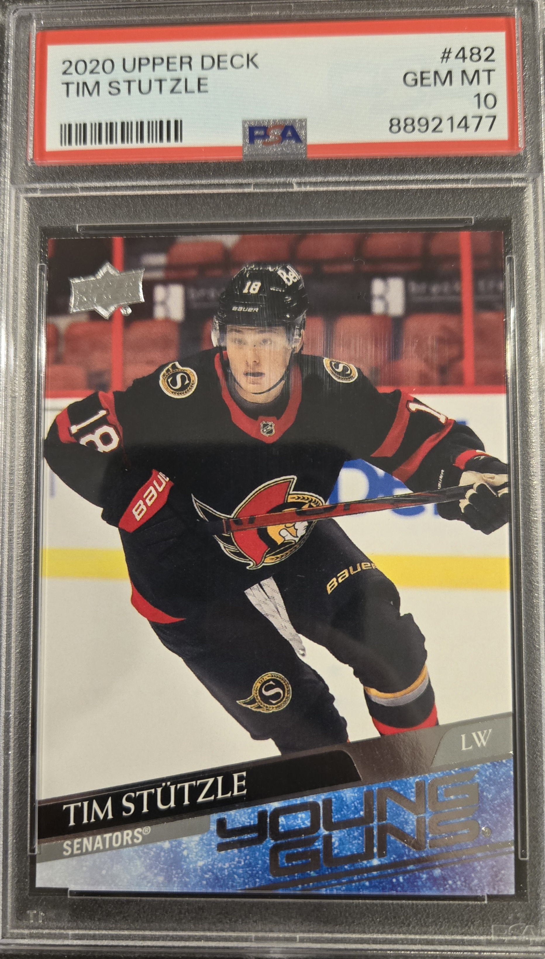 2020 UPPER DECK TIM STUTZLE psa 10