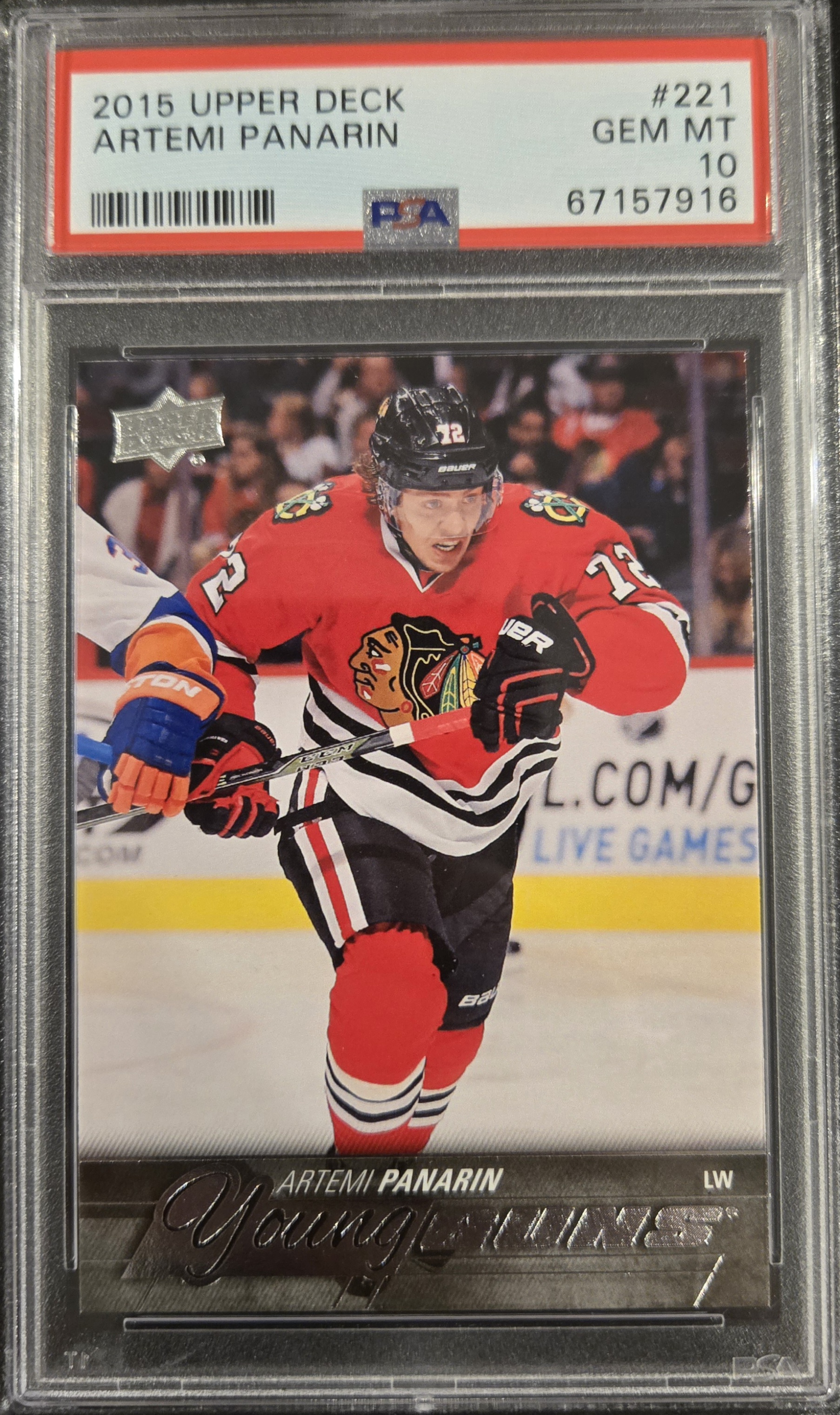 2015 UPPER DECK ARTEMI PANARIN psa 10
