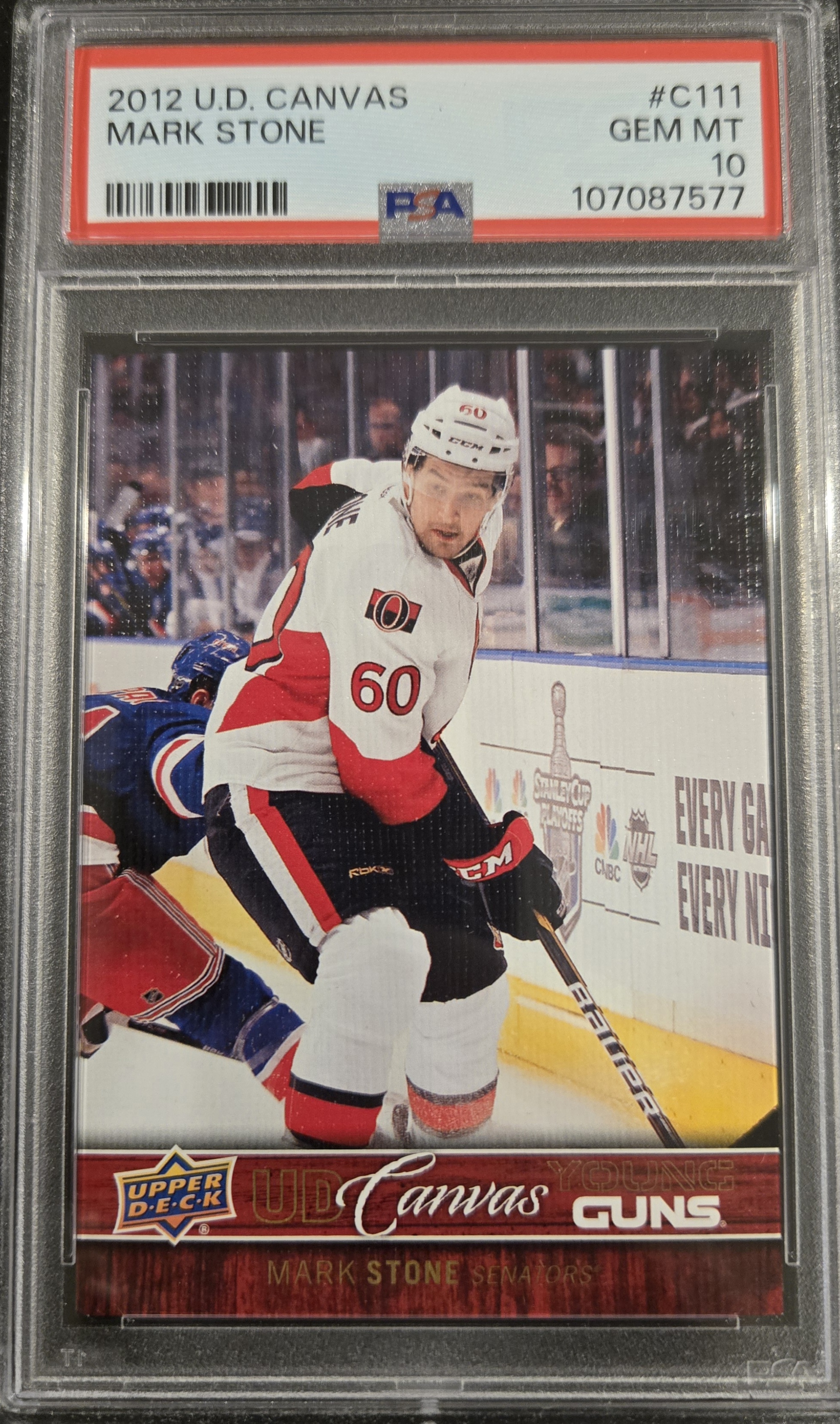 2012 U.D. CANVAS MARK STONE psa 10