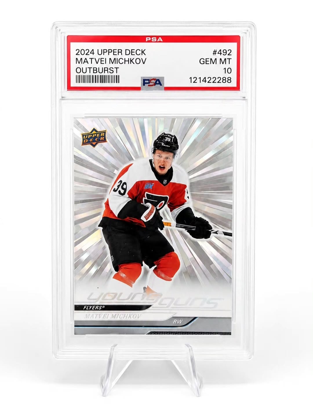 Michkov young guns outburst psa 10