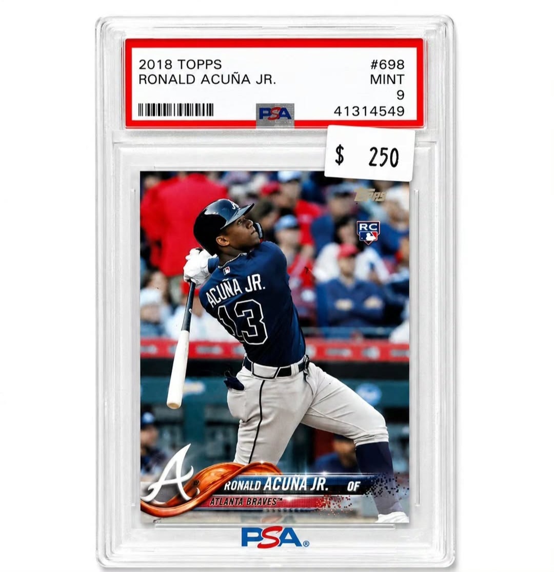 Acuna 2018 topps psa 9